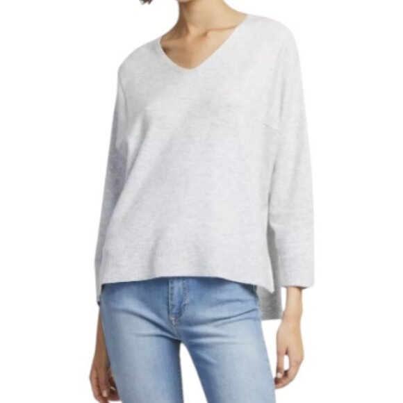 French Connection light blue V-neck oversized fit sweater size XS - Picture 1 of 7